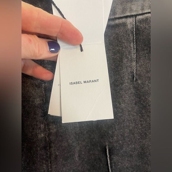 Isabel Marant Nanouli high waist stirrup skinny jeans in faded black. 38. NWT - Picture 8 of 14